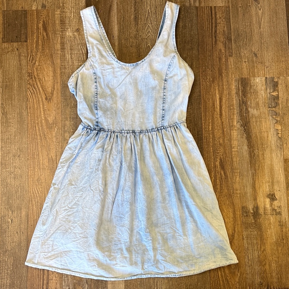 Rue21 Light Blue Denim Women’s Casual Dress 7/8 - Picture 3 of 5